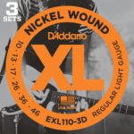 D’ADDARIO EXL110-3D (PACK 3 MUTE)